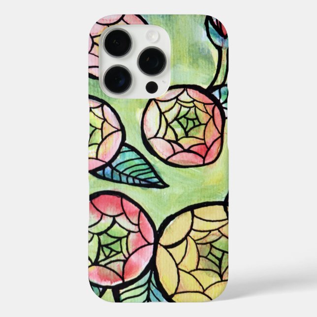 Ranunculus Flower Illustration Cute Pink Flowers   Case-Mate iPhone Case (Back)