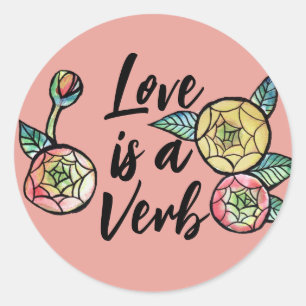 Ranunculus Flower Illustration Cute Pink Flowers   Classic Round Sticker