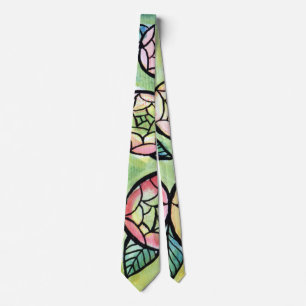 Ranunculus Flower Illustration Cute Pink Flowers   Tie
