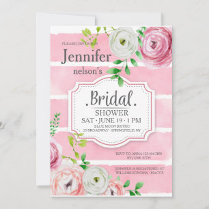 Ranunculus Flowers Invitation