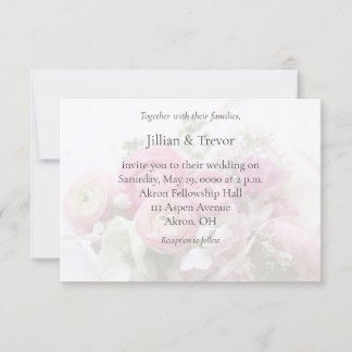 Ranunculus, other spring blooms invitation