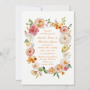 Ranunculus Summer Garden Wedding Invitation