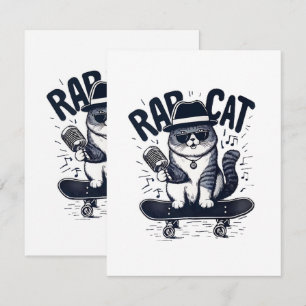 Rap Cat Harmony Enclosure Card