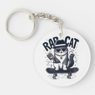 Rap Cat Harmony Key Ring