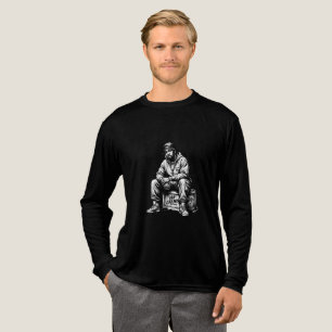 Rap Legend 90s Vintage Hip Hop Rapper Crate Tri-Blend Shirt