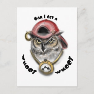 Rap Owl Postcard