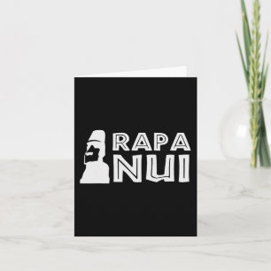 Rapa Nui Moai Easter Island Polynesia Happy Easter Card