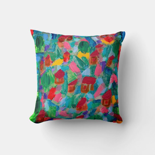 Raphael Сanossa mountain village in Spain pilow Cushion (Front)