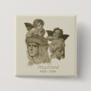 Raphael 15 Cm Square Badge