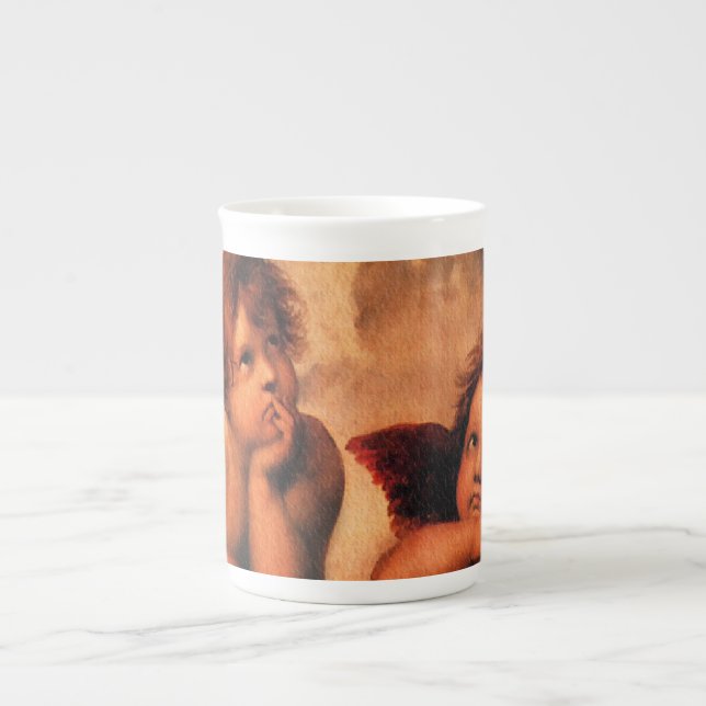 Raphael Angelic Cherub Art Bone China Mug (Front)