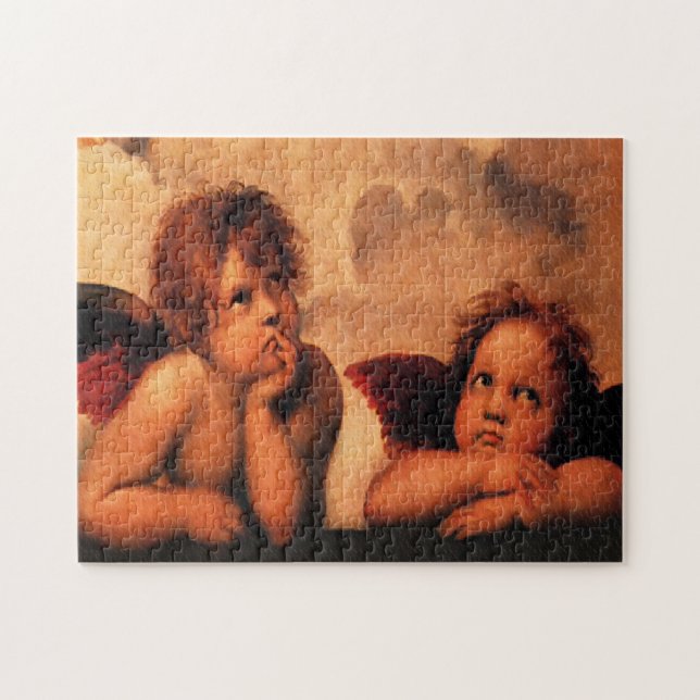 Raphael Angelic Cherub Art Jigsaw Puzzle (Horizontal)