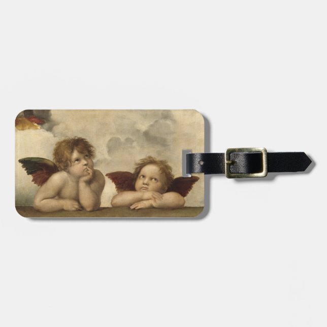 Raphael Angels Luggage Tag (Front Horizontal)