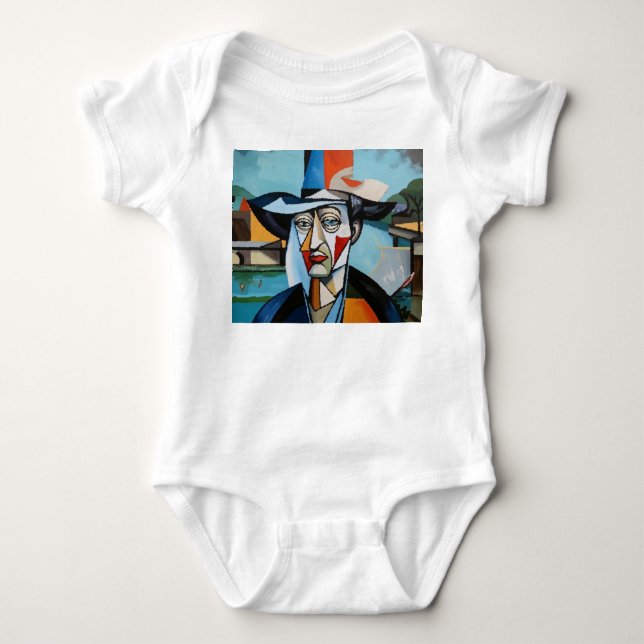 Raphael Canossa Painter Design Baby Bodysuit (Front)
