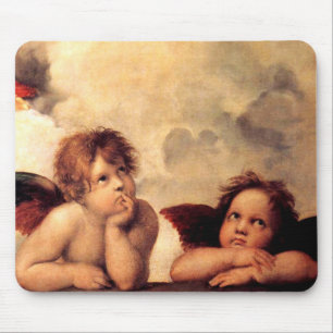 Raphael Cherubs Sistine Madonna Mouse Pad