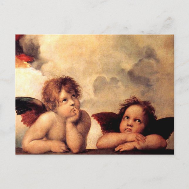 Raphael Cherubs Sistine Madonna Postcard (Front)