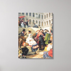 Raphael in the Vatican, 1832 (oil on canvas) Canvas Print