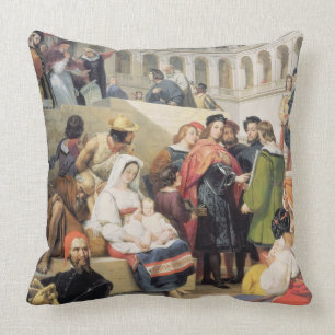 Raphael in the Vatican, 1832 (oil on canvas) Cushion