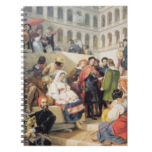 Raphael in the Vatican, 1832 (oil on canvas) Spiral Notebook