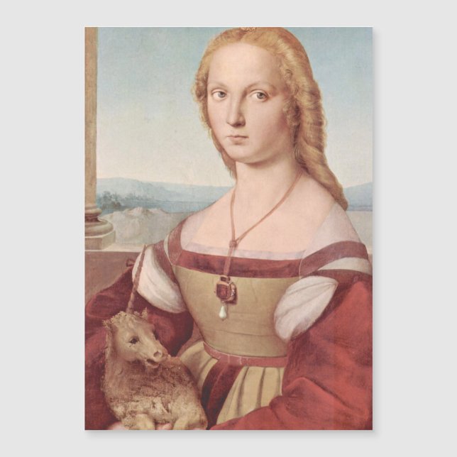 Raphael Lady and the Unicorn Classic fine art (Front)