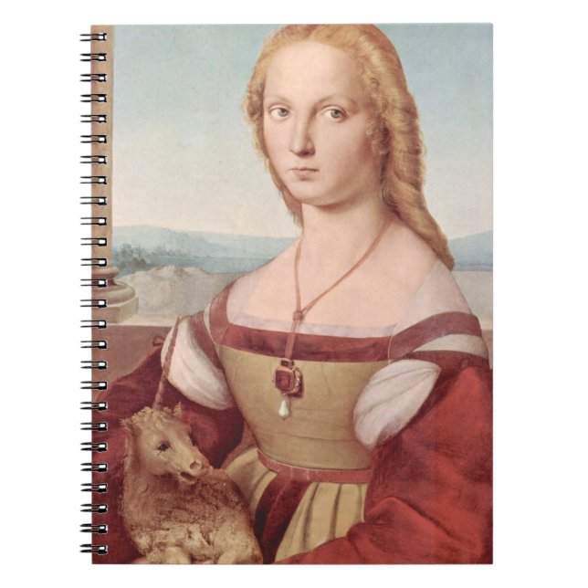 Raphael Lady and the Unicorn Classic fine art Notebook (Front)