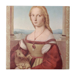 Raphael Lady and Unicorn Classic Tile