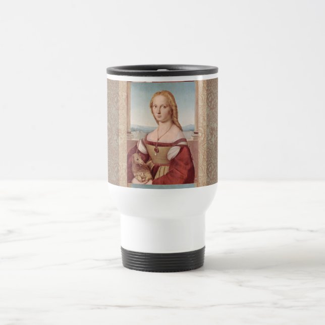 Raphael Lady and Unicorn Classic Travel Mug (Center)