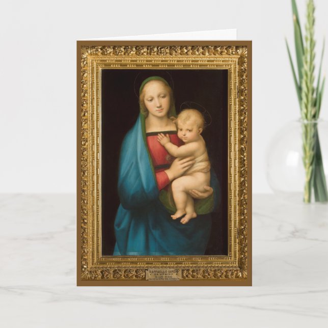 RAPHAEL MADONNA AND CHILD HOLIDAY CARD (Front)