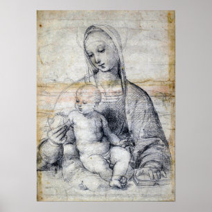 Raphael - Madonna Of The Pomegranate 1504 Poster