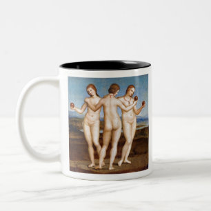 Raphael Raffaello Three Graces Apple Eve Two-Tone Coffee Mug