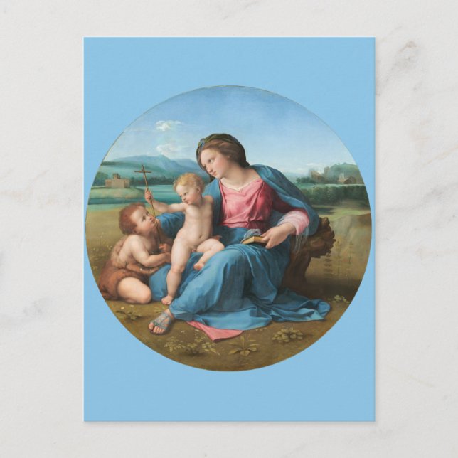 Raphael Renaissance Art Alba Madonna Postcard (Front)