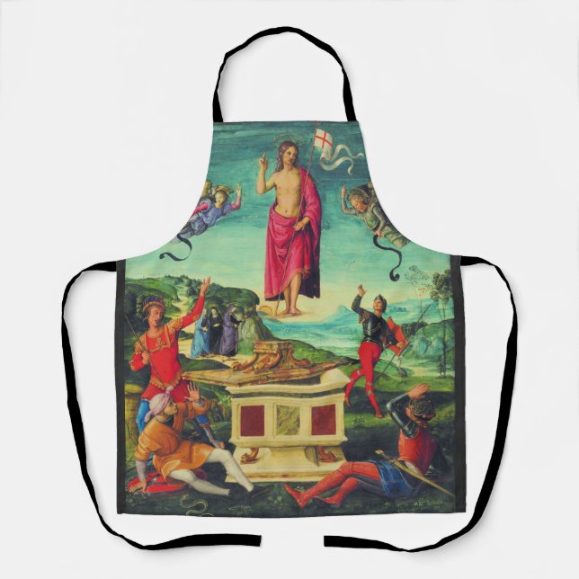 Raphael Resurrection Of Jesus Christ Art Apron (Front)