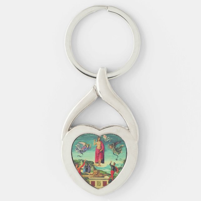 Raphael Resurrection Of Jesus Christ Art Key Ring (Front)