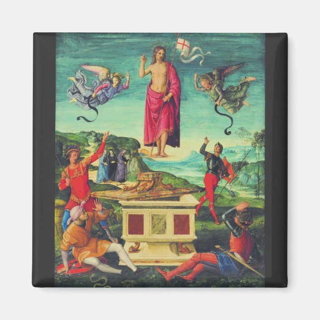 Raphael Resurrection Of Jesus Christ Art Magnet (Front)