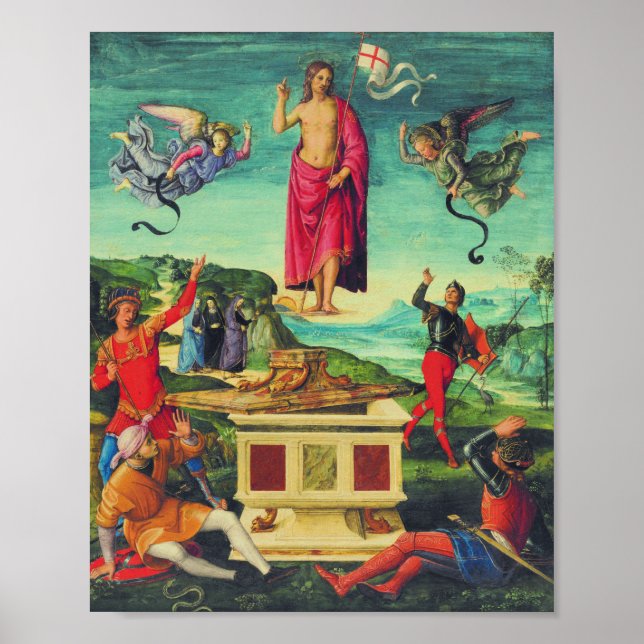 Raphael Resurrection Of Jesus Christ Art Poster (Front)