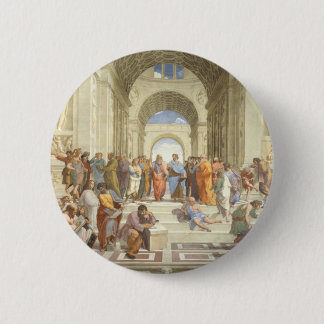 Raphael’s The School of Athens 6 Cm Round Badge