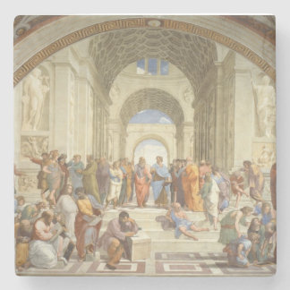 Raphael’s The School of Athens Stone Coaster