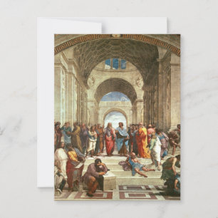 Raphael - School of Athens, famous painting Postcard
