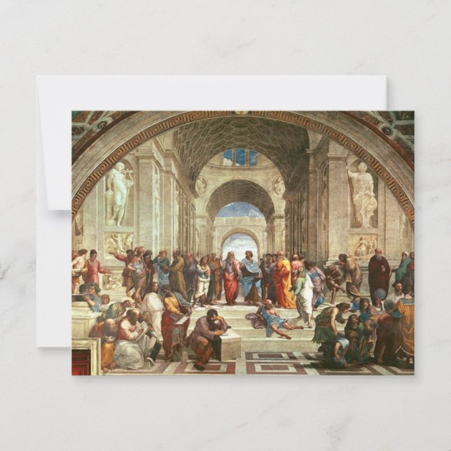 Raphael - School of Athens, fine art painting Card (Front)