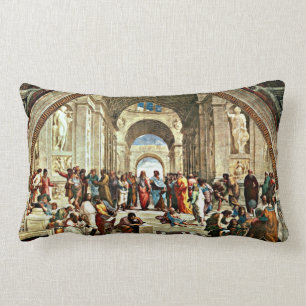 Raphael: School of Athens painting Lumbar Cushion