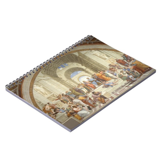 Raphael - School of Athens Spiral Notebook (Left Side)