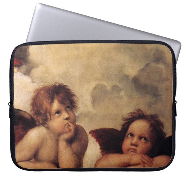Raphael, Sistine Cherub Laptop Sleeve (Front)