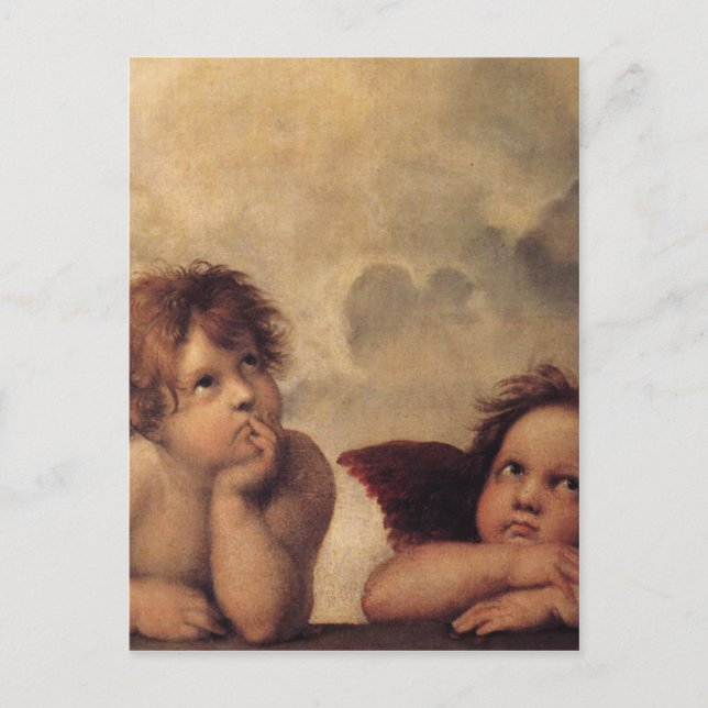 Raphael,Sistine Cherub Postcard (Front)