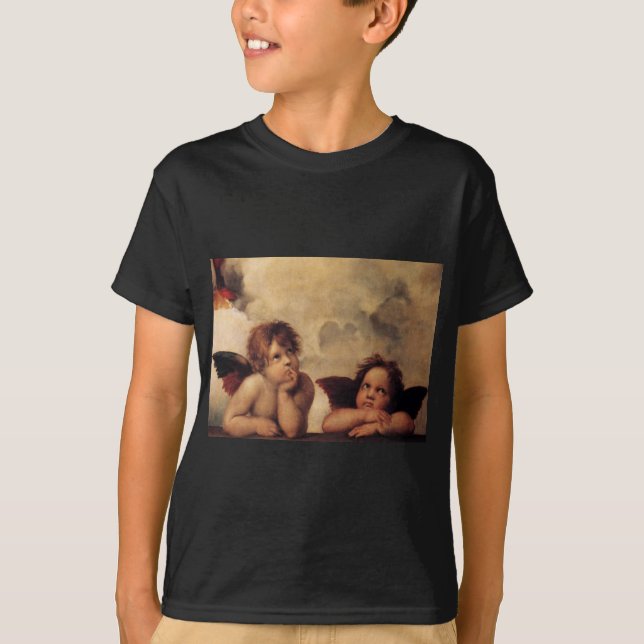 Raphael,Sistine Cherub T-Shirt (Front)