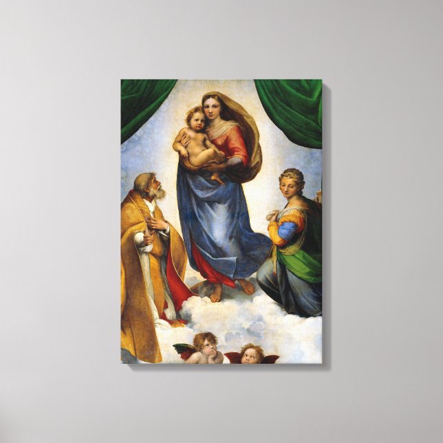 Raphael Sistine Madonna Canvas Print (Front)