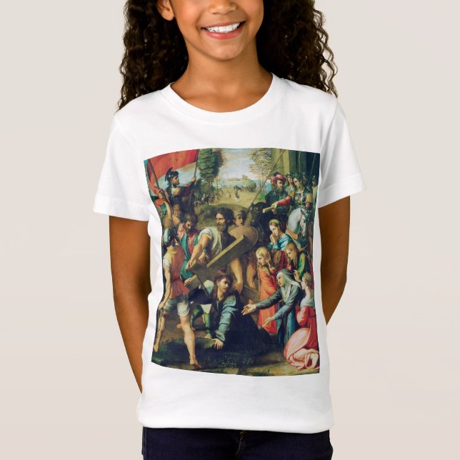 Raphael Spasimo Christ Falling Under Cross Art T-Shirt (Front)