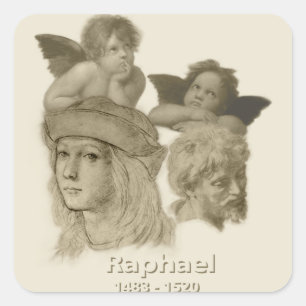 Raphael Square Sticker