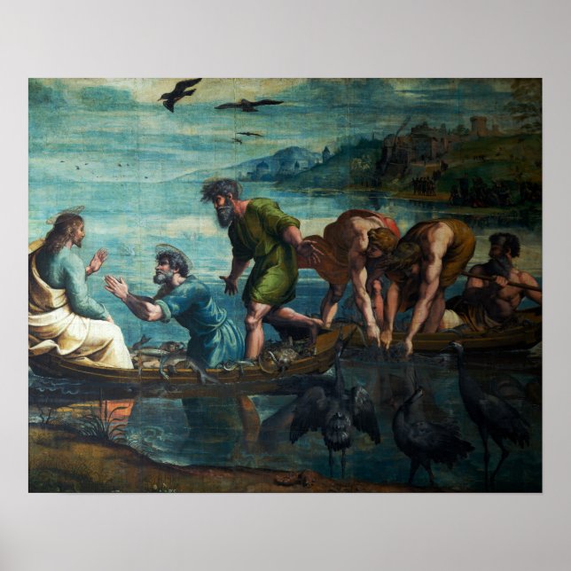 Raphael - The Miraculous Draft Of Fishes Poster (Front)