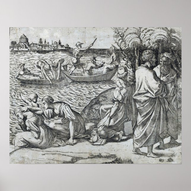 Raphael - The Miraculous Draught Of Fishes Poster (Front)
