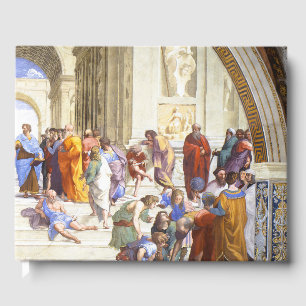 Raphael The School of Athens Renaissance Art Guest Book