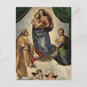 Raphael - The Sistine Madonna Postcard